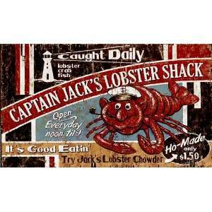  Vintage Signs   Captain Jacks Lobster Shack   Large 