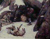 Philip R. Goodwin, Wolves Attacking Trapper, Winchester  
