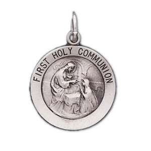  0.925 Sterling Silver First Holy Communion Pendant Charm 