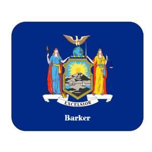  US State Flag   Barker, New York (NY) Mouse Pad 
