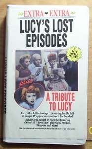 Lucys Lost Episodes (VHS,90)+Lucy Tribute/Bloopers  
