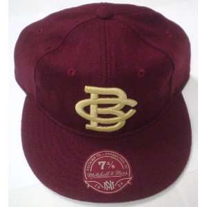  Boston College Flat Bill Fitted Mitchell & Ness Hat Size 7 