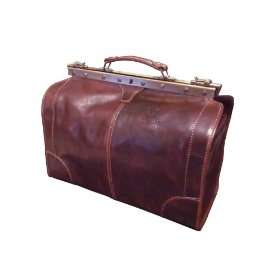   Rome Brown Italian Leather Duffel, Duffle, Travel Bag   Made in Italy