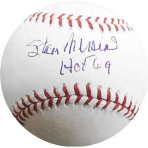  Stan Musial Autographed Baseball with HOF 1969 Inscription 