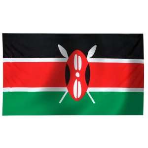  Kenya Flag 3X5 Foot E Poly PH Patio, Lawn & Garden