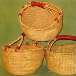  African Baskets   Traditional African Bolga Basket 