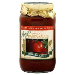 Amys Organic Tomato Basil Pasta Sauce, Low Sodium   24.5 oz  