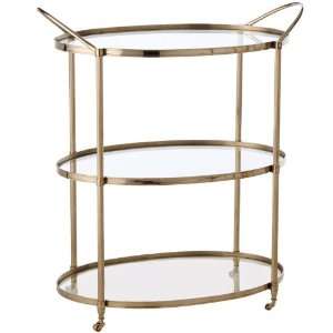  Nickel Connaught Bar Cart 