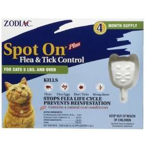  Spot On PLUS Flea & Tick Control For Cats (Quantity of 3 