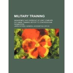  Military training management and oversight of Joint 