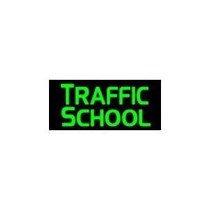 Traffic School Simulated Neon Sign 12 x 27