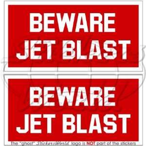  BEWARE JET BLAST Aircraft Helicopter USAF 3 (75mm) Vinyl 