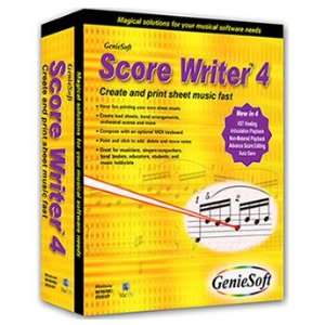  GenieSoft Score Writer 4 Musical Instruments
