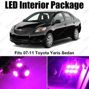 Toyota Yaris PINK Interior LED Package (6 Pieces)