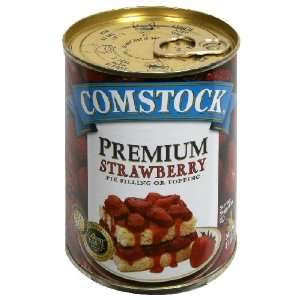 Comstock Premium Pie Filling, Strawberry, 21 oz (Pack of 9)  