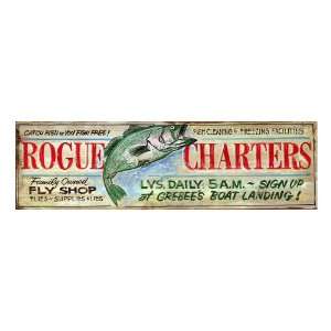  Customizable Rogue Charters Vintage Style Wooden Sign 