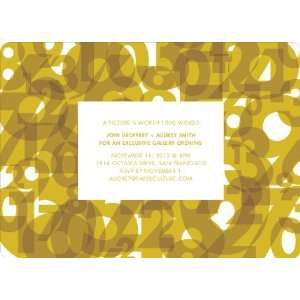  Number Chaos Party Invitations