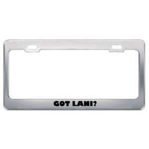  Got Lani? Girl Name Metal License Plate Frame Holder 