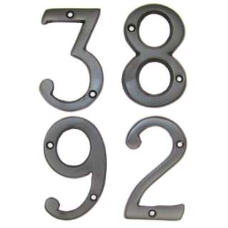 Inch Metal Oil Rubbed Bronze House Address Number  
