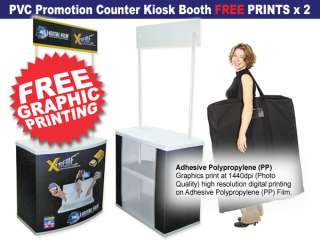 2x Kiosk Trade Show Display Podium Booth Promo Counters  
