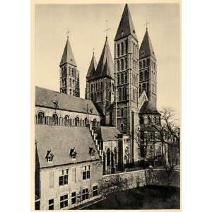  1943 Tournai Doornik Belgium Notre Dame Cathedral Spire 