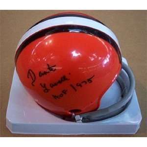  Dante Lavelli Autographed / Signed Browns Mini Helmet 