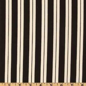  44 Wide Toni Stripes White/Black Fabric By The Yard 