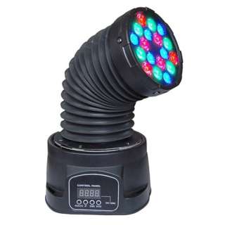 LED RGB Moving Head 18x1W DMX Wash Cobra stage light  