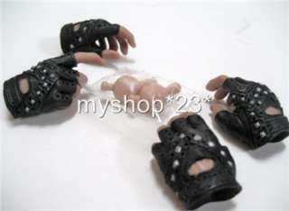 12 HOT TOYS TERMINATOR T800 ARNOLD GLOVED HANDS X4  