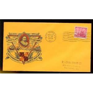  736 Top Notch (1a) First Day Cover; Maryland; Tercentenary 