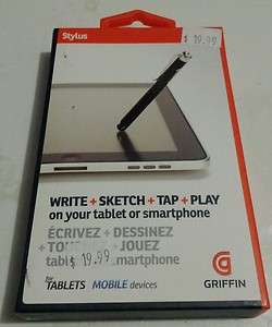 Griffin Stylus for iPad, iPod Touch, iPhone, Galaxy Tab 685387309733 