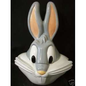  Bugs Bunny Cookie Jar Huge Rabbitt Ears 1996 WB 