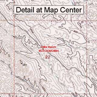  USGS Topographic Quadrangle Map   Lillis Ranch, California 