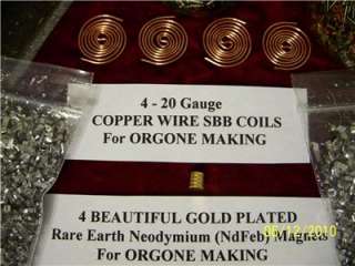 ORGONE Making Coils   Earth Magnets   Aluminum Shavings  