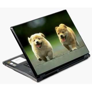  Univerval Laptop Skin Decal Cover   Running Puppies 