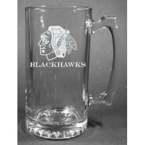   Laser Etched 27oz Glass Beer Mug 