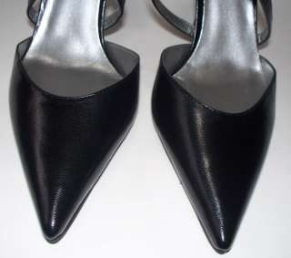 GUESS Chaussures Escarpins Noir Cuir T 38.5 Cardyn Neuf  