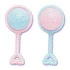 baby shower rattle pink blue cake cupcake decoration toppers 12