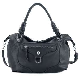  MSQ00225BK Black Deyce Bega Stylish Women Handbag Double 