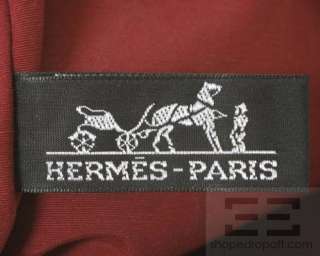 Hermes Blue & Red Canvas Horse Racing Print Zip Pouch  