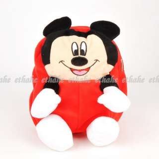 Mickey Mouse Figure Plush Backpack Travel Bag E1GNX1  