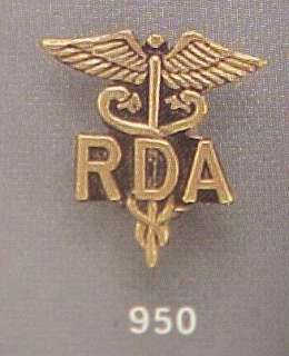 New RDA Registered Dental Assistant Emblem Pin 950  