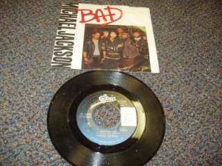 micheal jackson bad 45 record from epic great shape  