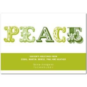   Business Holiday Cards   Peace Stamp By Louella Press