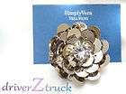 SIMPLY VERA WANG New SEQUIN FLOWER RING Faux Crystal 7
