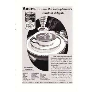  1930 Ad Campbells Tomato Soup Original Vintage Print Ad 