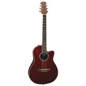  Applause Aa13 Minibowl Cutaway Acoustic Guitar Ruby Red 