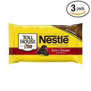 Nestle Tollhouse Semi Sweet Morsel 24 ounce(pack of 3)  