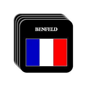  France   BENFELD Set of 4 Mini Mousepad Coasters 