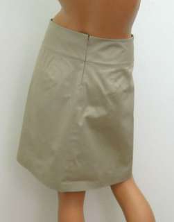 Banana Republic Beige Khaki Cotton Stretch Skirt Sz 4 Small  
